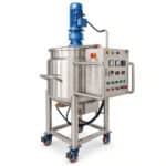 1000L SUS316L emulgeringsblandetank med dampjakke og ABB motor