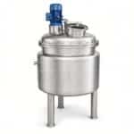 1000L SUS316L Emulsion Mixing Tank with Steam Jacket and ABB Motor - Image 2