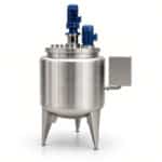 1000L SUS316L Emulsion Mixing Tank with Steam Jacket and ABB Motor - Image 3
