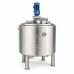 1000 Gallon Jacketed Mixing Tank with Dual Agitators and High Shear Disperser - Image 3