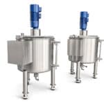 1000 Gallon Jacketed Mixing Tank with Dual Agitators and High Shear Disperser - Image 4
