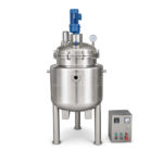 100L Vacuum Emulsifying Mixer with Hydraulic Lift and Bottom Homogenizer