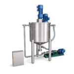 5000L 10000L Double Jacket Lotion Mixing Tank with Agitator Heating - Gambar 3