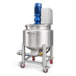 Vacuum Cosmetic Cream Mixing Tank with Homogenizer and Scraper Agitator - Image 2