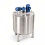 Vacuum Cosmetic Cream Mixing Tank with Homogenizer and Scraper Agitator - Image 4