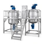 เครื่อง homogenizer ความเร็วสูง 100L ถึง 300L สำหรับแชมพูและน้ำยาทำความสะอาด
