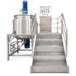 Mezclador homogéneo al vacío con pantalla táctil PLC de 2000L para cosméticos, alimentos y productos químicos - Imagen 4