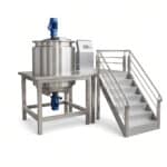 200 L Mobiele Vacuum Emulsificatietank met Homogenisator voor Cosmetica