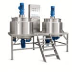 500L 800L Hydraulic Lift Vacuum Emulsifier for Cosmetic Cream - Gambar 3