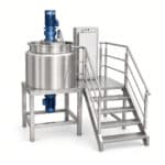 Misturador Emulsificante a Vácuo de 500L com Homogeneizador de Alta Cisalhamento