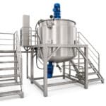 500L SUS316 Vacuum High Shear Homogenizer Mixer untuk Kosmetik