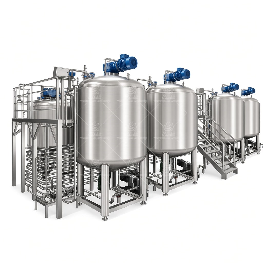 A_1075.jpg Cosmetic Cream Vacuum Emulsifier Mixer Production Line - Billede 1