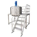 Máy trộn đồng nhất kem mỹ phẩm và xà phòng lỏng bằng thép không gỉ 2000L - Ảnh 4