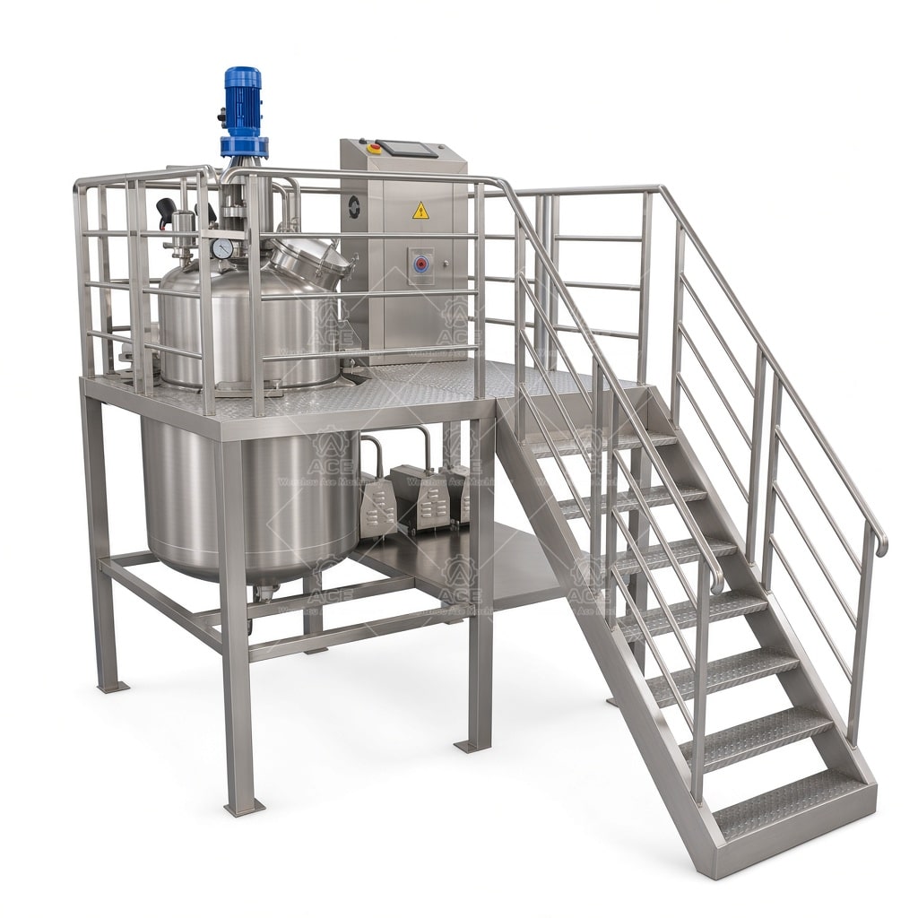 A_1358.jpg Industrial Mixing Disperser Homogenizer and Emulsifier Machine - Image 1