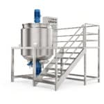 Misturador Homogeneizador a Vácuo de Duplo Motor de 300L para Cosméticos e Químicos - Imagem 6