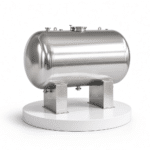 10,000L SUS304 Horizontal Water Storage Tank for Industrial Water Treatment - Image 3