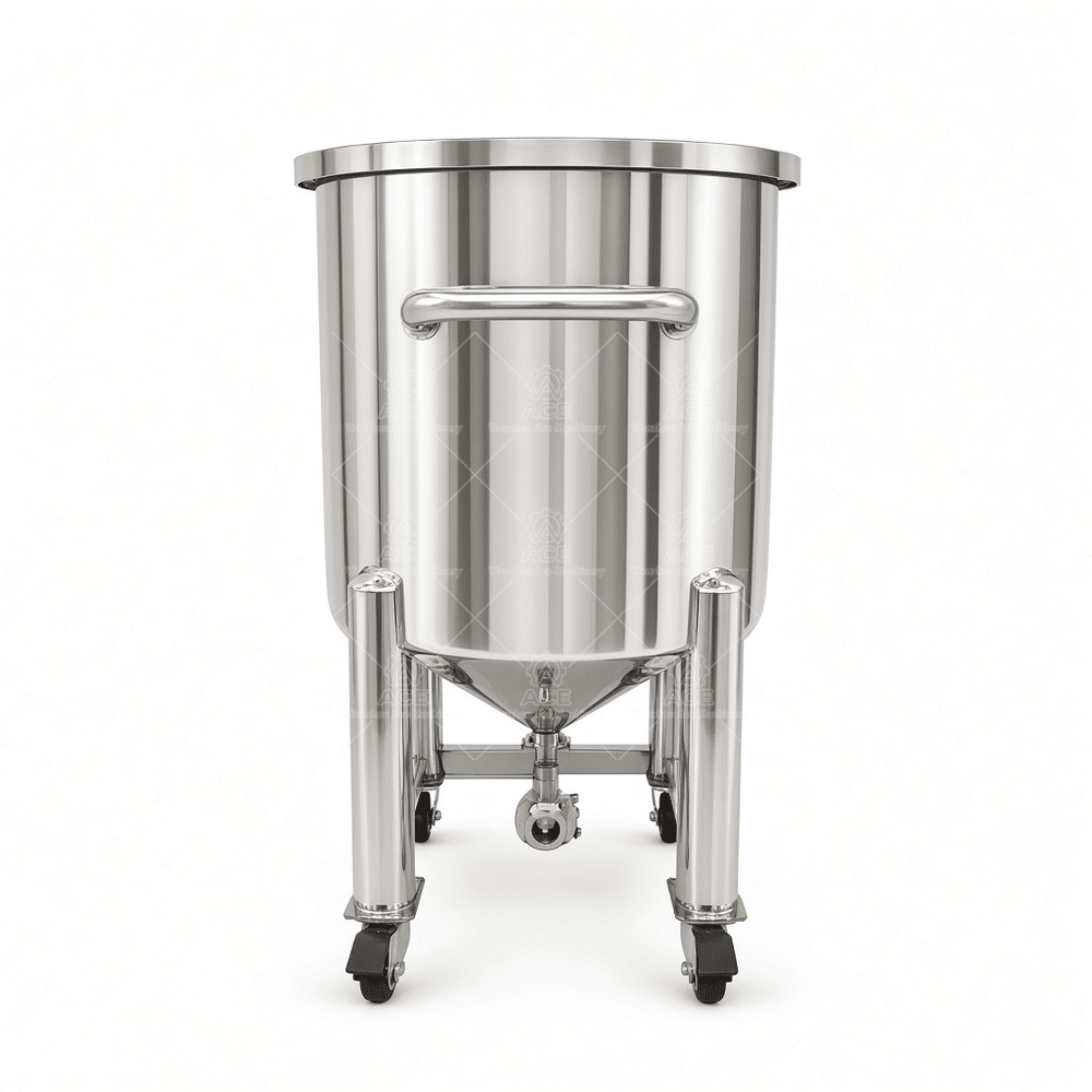 aa99_090.png Livsmedelsklass 304 rostfritt tryckkärl mjölk varmvattenlagertank 1000L 2000L 5000L - Bild 1