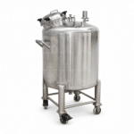 Custom 500L Rustfrit Stål Tank – Flytbar Overførselsbeholder til Vand, Olie, Fødevarer - Billede 4