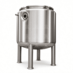 Tangki Penyimpanan Air Stainless Steel Kapasitas Besar untuk Peralatan Penyimpanan Kimia Industri Desain Interior Polished Sanitari - Gambar 6