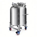 Custom Stainless Steel Pressure Vessel Movable Storage Tank for Cosmetic, Shampoo, Oil & Water