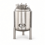 Movable 500L Stainless Steel Liquid Storage Tank for Milk, Oil, Beverages - Image 4