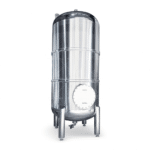 Vertical Stainless Steel Pressure Vessel Tank with Level Gauge & Insulation - Image 5
