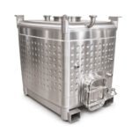 Serbatoio IBC da 1000L in acciaio inox SS304 – Stoccaggio liquido personalizzabile in acciaio inox per alimenti e chimici