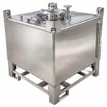 ถังเก็บของเหลวเกรดอาหารสแตนเลส IBC Tote Tank ขนาด 1000L 304/316 - รูปภาพ 3