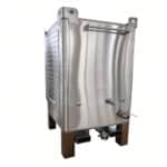 Livsmedelsklassade 304/316L rostfria stål IBC-behållare 1000L/1200L/1500L lagertankar - Bild 2