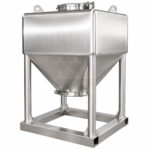 Livsmedelsklassade 304/316L rostfria stål IBC-behållare 1000L/1200L/1500L lagertankar - Bild 3
