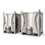 Serbatoi IBC in acciaio inossidabile da 1000L 2000L 3000L - Parte superiore aperta e parte superiore chiusa