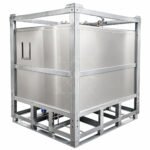 1000L SUS304 Paslanmaz Çelik IBC Tankı Palm Yağı için Isıtma Bobini ile