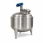 ถังปฏิกิริยาแบบแจ็คเก็ตสแตนเลส 1000L พร้อมภาชนะผสมสำหรับการประมวลผลเคมี