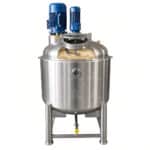 Bình khuấy phòng thí nghiệm điện áo khoác hai lớp 100L cho sản xuất mỡ với bộ gia nhiệt - Ảnh 4
