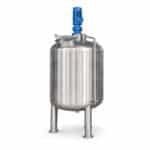 2000L rustfrit stål jacketed kemisk reaktor kedel med PLC rører