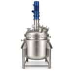 Reactor de tanque agitado con chaqueta de acero inoxidable 316L y agitador para mezcla química - Imagen 2
