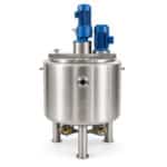Reactor de tanque agitado con chaqueta de acero inoxidable 316L y agitador para mezcla química - Imagen 4