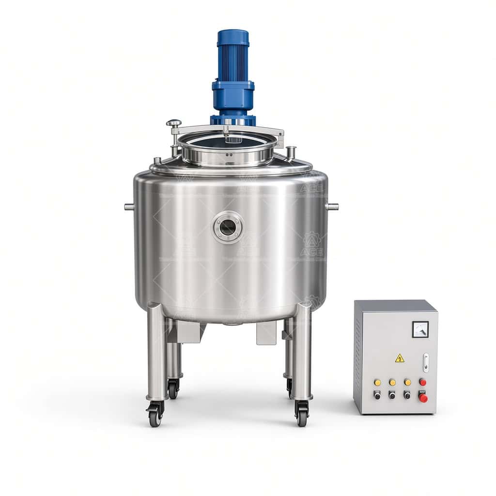 A_119.jpg 500L-10000L Stainless Steel Stirred Reactor with Dissolving Sugar Mixing Tank - Image 1