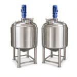 500L Electric Heating Stainless Steel Reactor with Outer Coil, Food & Chemical Vacuum Mixing Tank