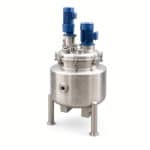 500L Stainless Steel Double-Layer High Shear Vacuum Emulsion Reactor - Image 5