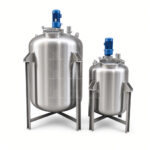 500L Stainless Steel Double-Layer Electric Heating High Shear Emulsion Vacuum Reactor with Motor Mixing tank - Image 2