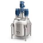 500L Stainless Steel Electric Heating Reactor with Vacuum Emulsification for Cosmetic & Liquid Processing - Image 3