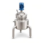 ASME CE Stainless Vertical Reactor Tank with Internal Coil, Agitator & AC Motor
