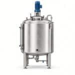 รีแอคเตอร์สแตนเลสแบบแจ็คเก็ต ขนาด 200L ที่ปรับแต่งได้ มีการกวน ทำความร้อน และความดัน