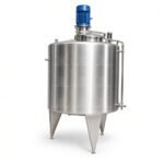 Reaktor Pencampur Stainless Steel Berjaket Flanged untuk Produksi Lem