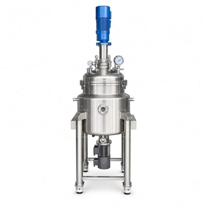 Reattore miscelatore emulsionante in acciaio inox da 5 tonnellate per lozione, detergente e pasta morbida - immagine 3