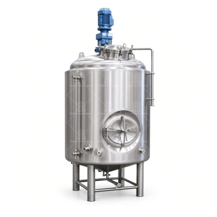Industrieller Edelstahlfermenter-Bioreaktor mit PLC-Belüftung und -Rührung – Bild 3