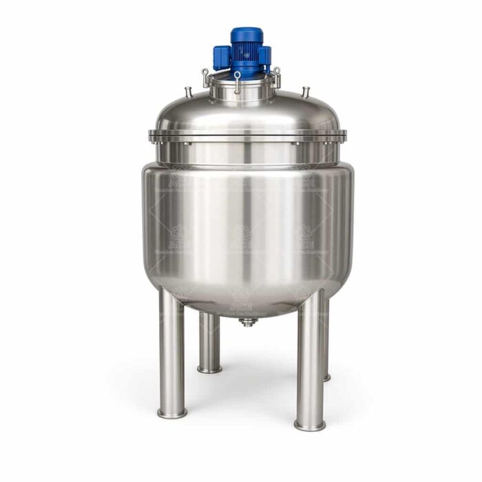 Industrieller Edelstahlfermenter-Bioreaktor mit PLC-Belüftung und -Rührung – Bild 4