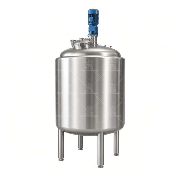 Tanque de Mezcla de Acero Inoxidable Industrial con Sistema de Control PLC Reactor de Agitador Aislado para Alimentos Químicos Biotecnológicos - Imagen 5