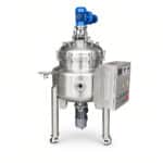 Reator de Tanque de Mistura em Aço Inoxidável com Jaqueta e Motor de Agitação, Aquecimento e Resfriamento para a Indústria Química e Alimentícia